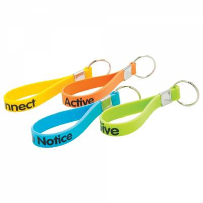 Image of Printed Silicone Loop Keyring